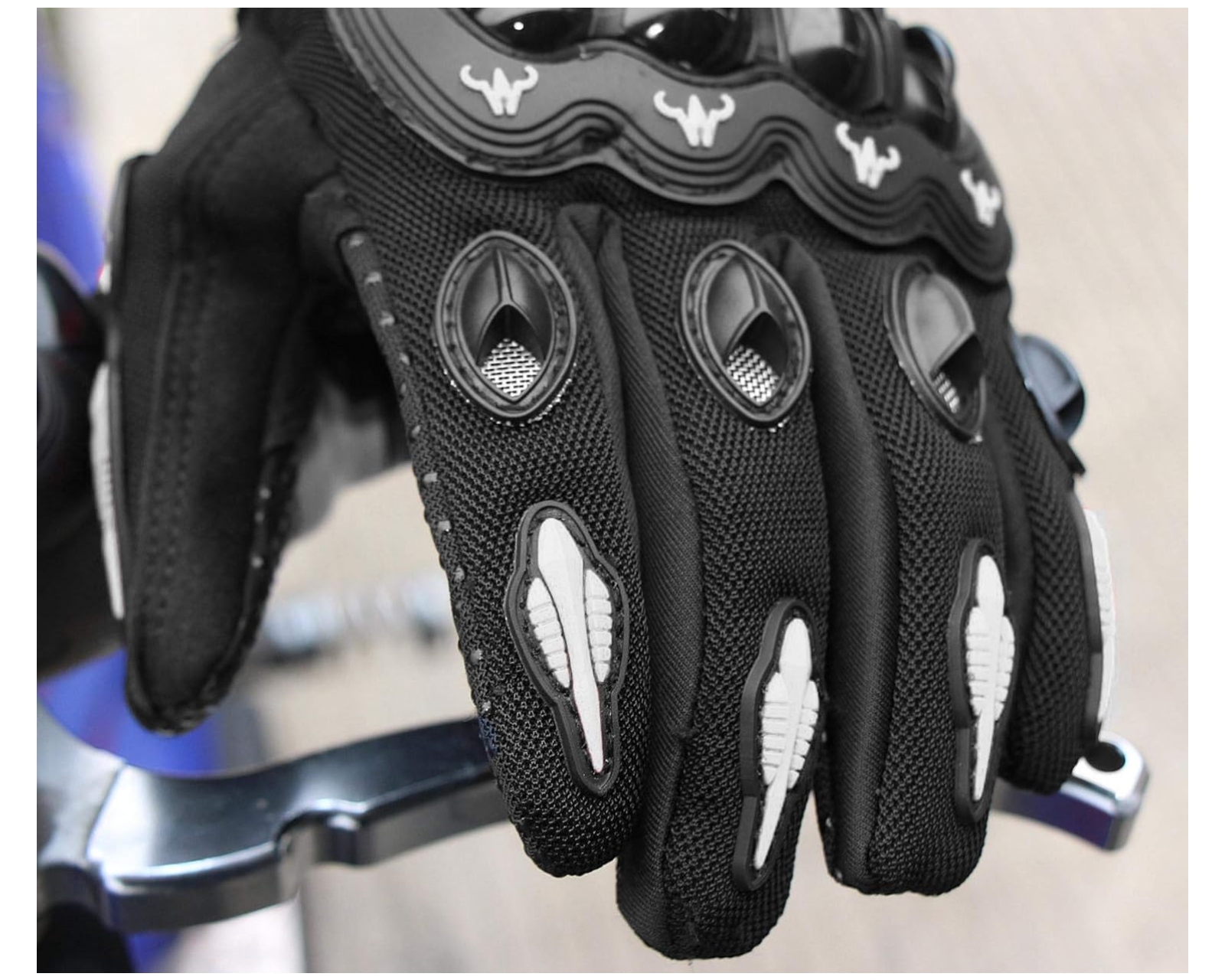 Foto 6 pulgar | Guantes para Motociclista BLUELANDER guantesmg color Negro Antideslizante Cómodos para Hombre y Mujer Talla M