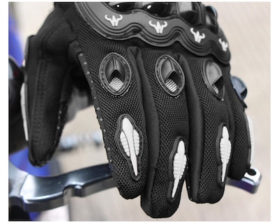 Foto 5 | Guantes para Motociclista BLUELANDER guantesmg color Negro Antideslizante Cómodos para Hombre y Mujer Talla M