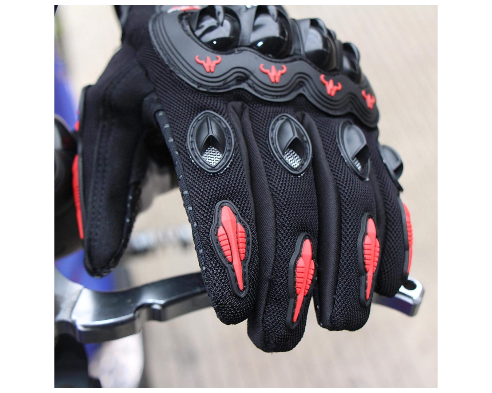 Foto 6 pulgar | Guantes Para Motociclista Color Rojo Antideslizante Cómodos Para Hombre Y Mujer Talla Xl