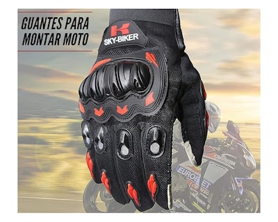 Foto 6 | Guantes Para Motociclista Color Rojo Antideslizante Cómodos Para Hombre Y Mujer Talla Xl