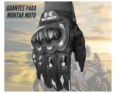 Foto 4 | Guantes para Motociclista BLUELANDER Guantesxlg color Negro Antideslizante Cómodos para Hombre y Mujer Talla XL