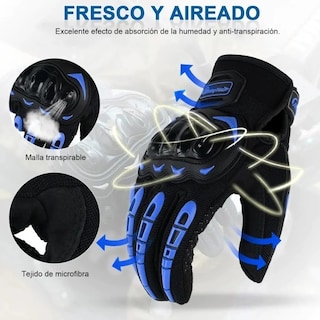 Foto 2 | Guantes de Protección Petukita Box color Azul para Motocicleta