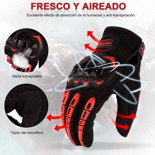 Foto 2 | Guantes de Protección Petukita Box color Rojo para Motocicleta