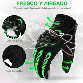 Foto 2 | Guantes de Protección Petukita Box color Verde para Motocicleta
