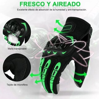 Foto 2 | Guantes Eo Safe Imports ESI-3994 color Verde con Protección Pantalla Táctil de Dedo XXL