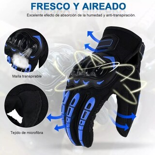 Foto 2 | Guantes Eo Safe Imports ESI-3980 color Azul con Protección Pantalla Táctil de Dedo L