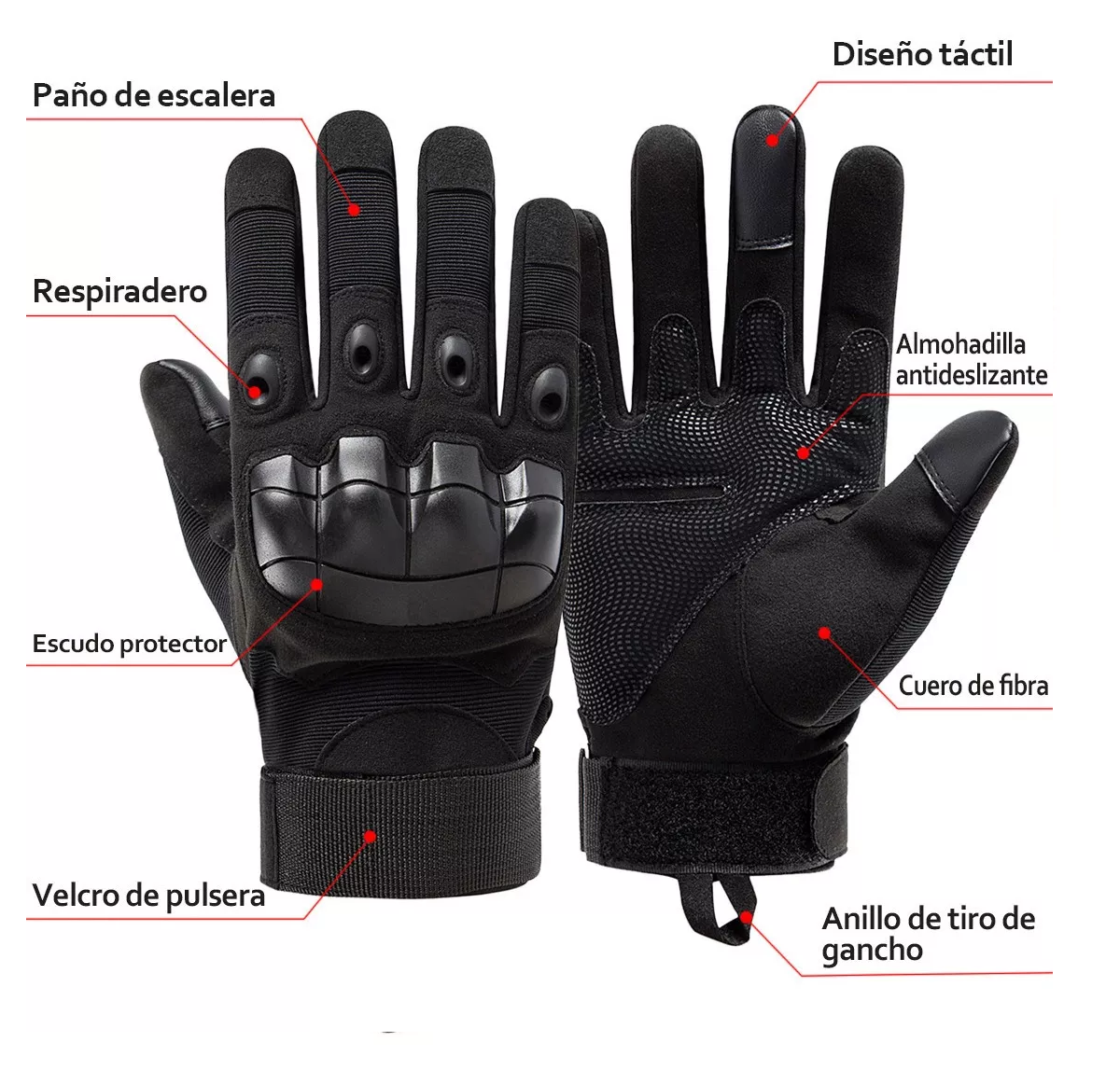Foto 3 pulgar | Guantes para Motociclista Malubero color Negro Talla L