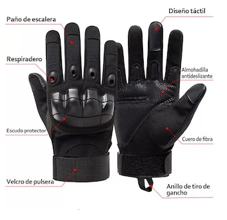 Foto 2 | Guantes para Motociclista Malubero color Negro Talla L