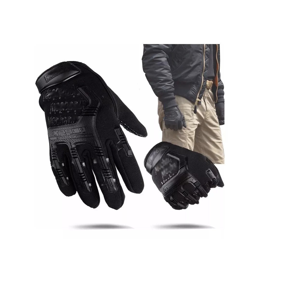 Foto 3 pulgar | Guantes Moto Impermeable Tacticos Escalabilidad Ajuste Alto talla S-M  Eo Safe Imports Esi-4579 Negro