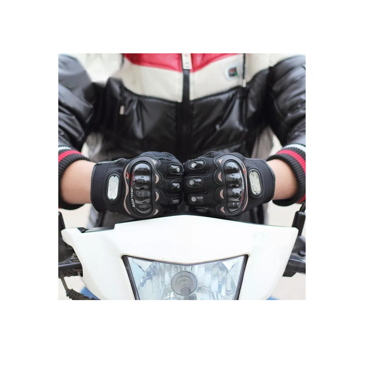 Foto 3 pulgar | Guantes con Protección Motociclista Eo Safe Imports Esi-7995 Negros