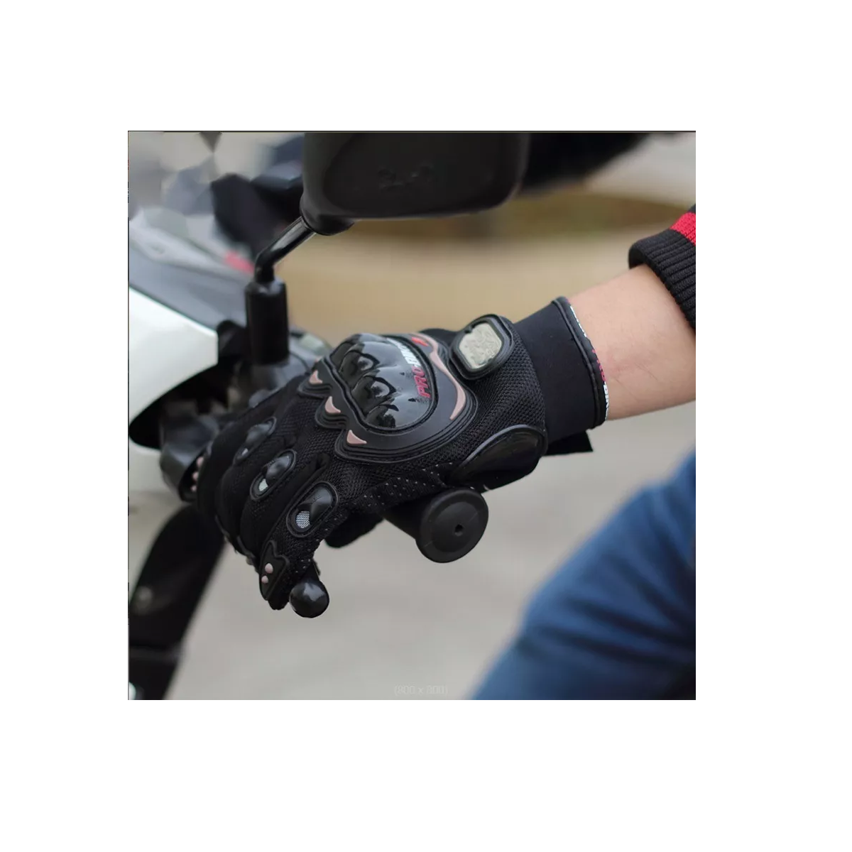 Foto 4 pulgar | Guantes con Protección Motociclista Eo Safe Imports Esi-7995 Negros