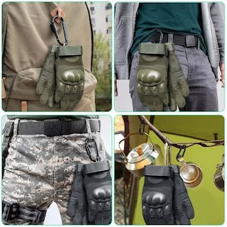 Foto 3 | Guantes De Protección Para Moto Táctil Talla XL. Eo Safe Imports Esi-8985 Verde