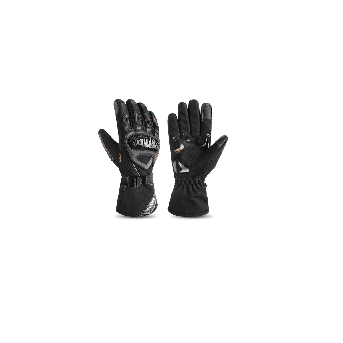 Guantes De Moto Para Invierno talla M Eo Safe Imports Esi-9718 Negros