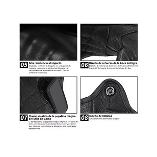 Foto 3 | Guantes Eo Safe Imports Esi10086 color Negro Talla G para Motociclista