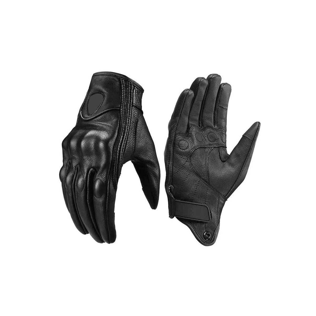 Foto 2 pulgar | Guantes para Motociclista Eo Safe Imports Esi-10085 Negro Aptos para Pantalla Táctil Talla L