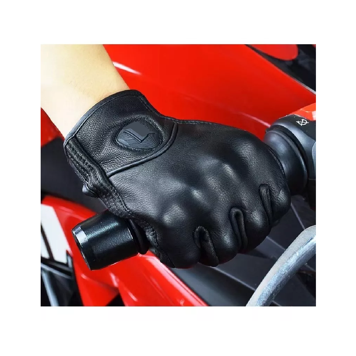 Foto 5 pulgar | Guantes para Motociclista Eo Safe Imports Esi-10085 Negro Aptos para Pantalla Táctil Talla L