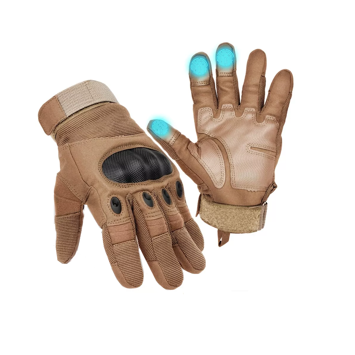 Foto 2 pulgar | Guantes Tácticos Militares de Moto Eo Safe Imports Esi-10672 Beige