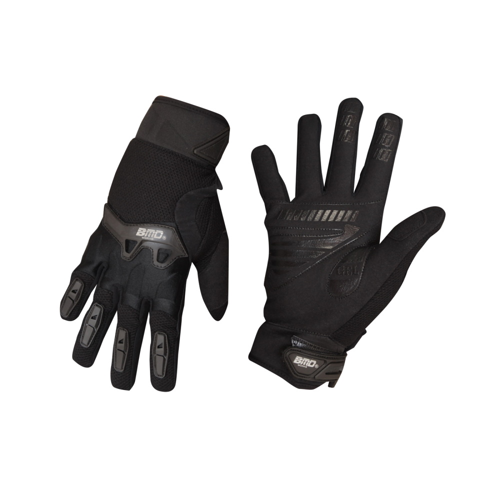 Guantes para Motociclista Benotto Textil Completo Gel MS-2018-03 BMD Negros