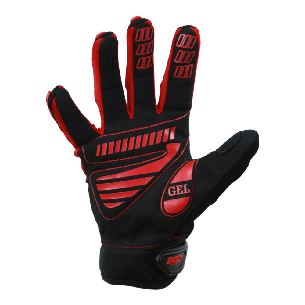 Foto 3 pulgar | Guantes para Motociclista Benotto Textil Completo Gel MS-2018-03 BMD Rojo