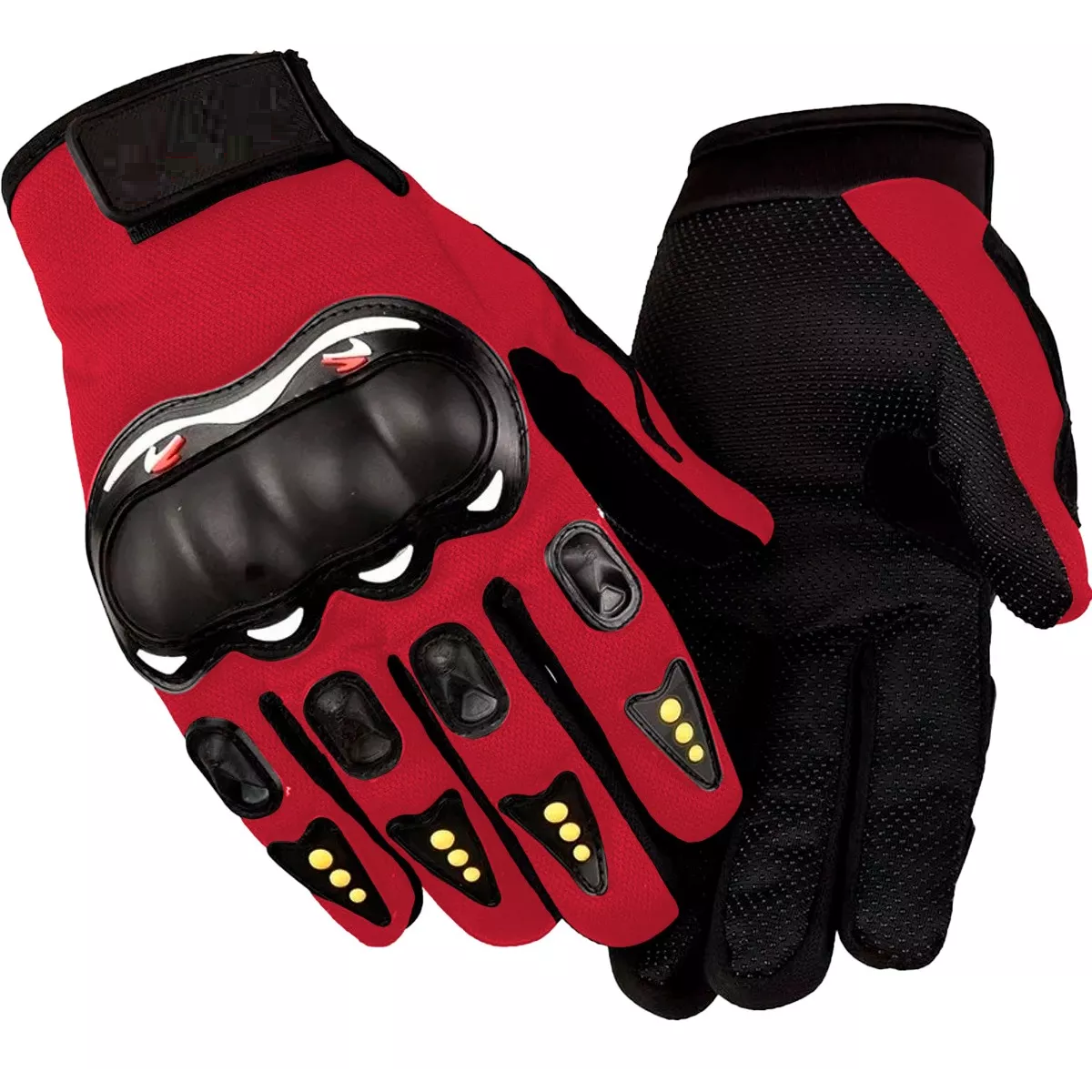 Foto 2 pulgar | Guantes con Protección Anti Derrape Táctil Grande Eo Safe Imports Esi-12782 Rojos para Motociclista