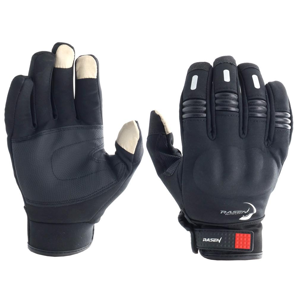 Guantes Deportivos Rasen Negros Compatibles con Pantalla Táctil