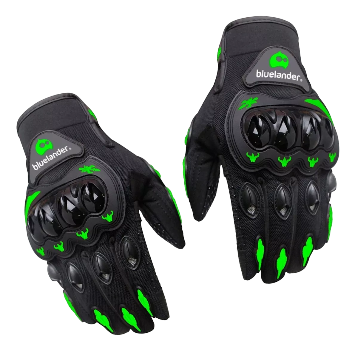 Foto 1 | Guantes Motocicleta Touch Antideslizante color Verde - Negro Talla M