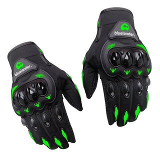 Foto 1 | Guantes Motocicleta Touch Antideslizante color Verde - Negro Talla M