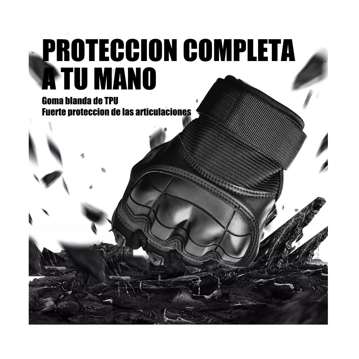 Foto 3 pulgar | Guantes De Proteccion Anti Derrape Pantalla Táctil Talla M Eo Safe Imports Esi-14325 Negro