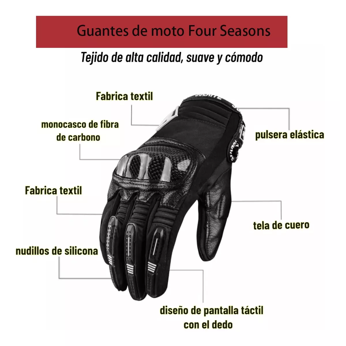 Foto 3 pulgar | Guantes De Protección Antideslizantes Camuflaje Talla Xxl Eo Safe Imports  Esi-14348 Negro