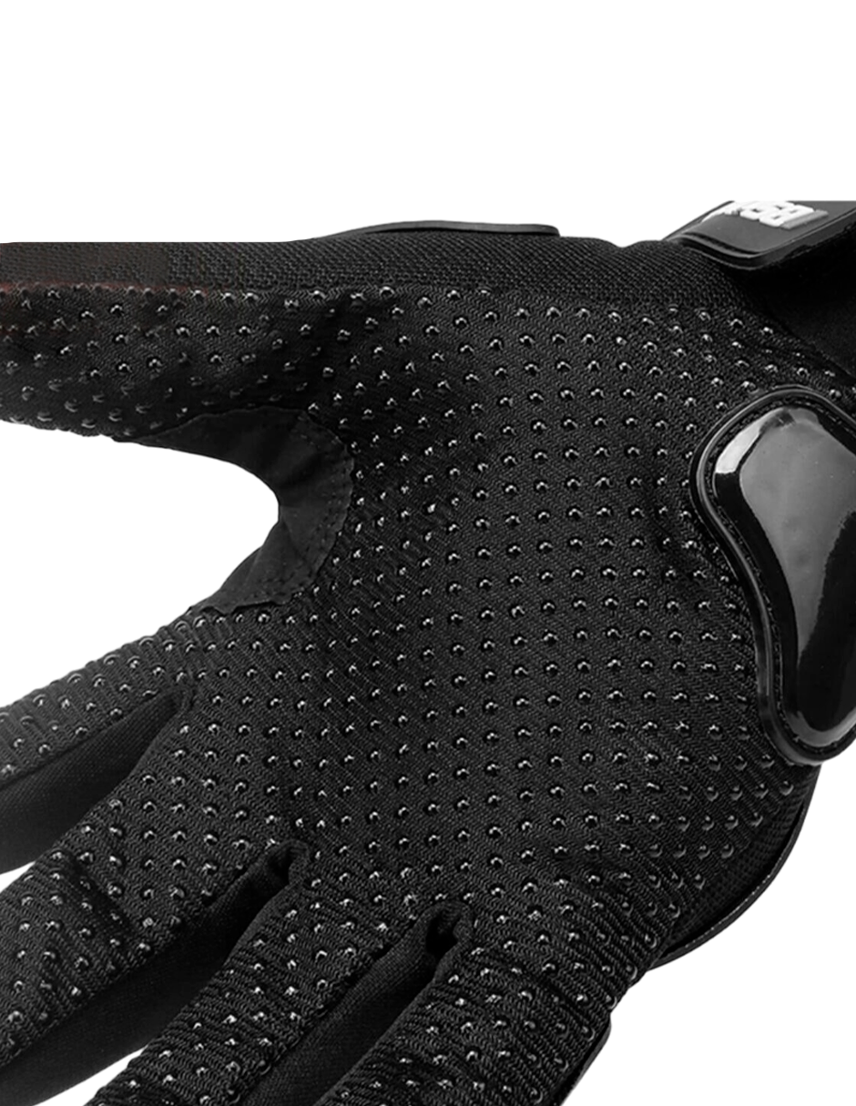 Foto 3 pulgar | Guantes Para Motociclista Antideslizante Con Sensores Táctiles Talla M Negro Con Rojo Bluelander