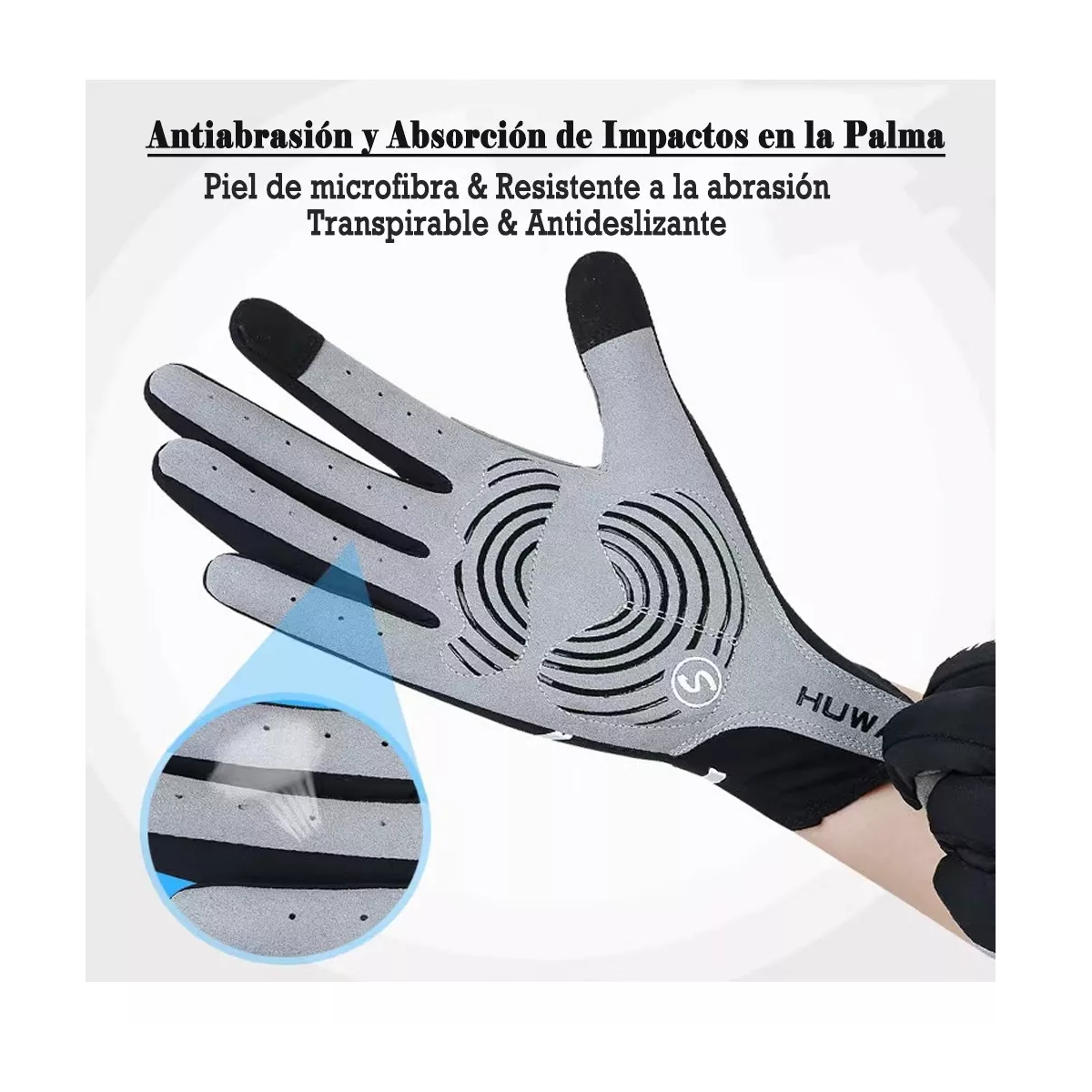 Foto 3 pulgar | Guantes de Ciclismo Eo Safe Imports Talla M