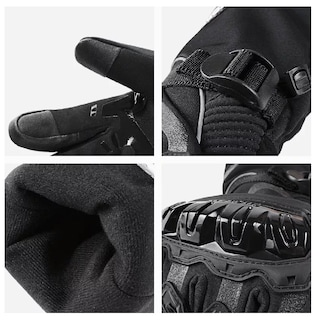 Foto 6 | Guantes De Moto Invierno Frio Impermeables Y Térmicos Táctil Talla M