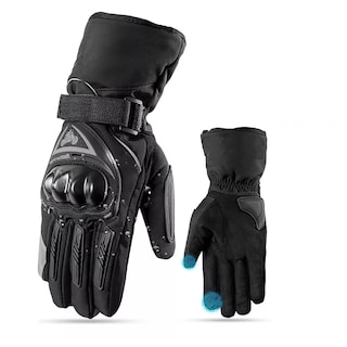 Foto 1 | Guantes de Motocicleta Térmicos Moto Táctil Pantalla Talla M Eo Safe Imports Esi-16992 Negros