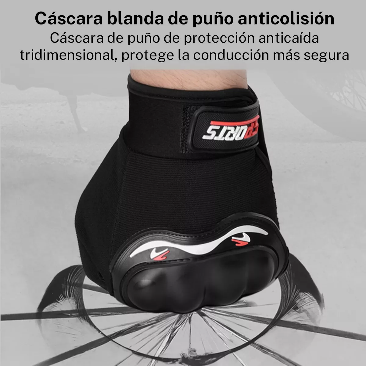 Foto 4 pulgar | Guantes Antideslizantes Transpirables Para Ciclismo  Eo Safe Imports Esi-17355 Negro