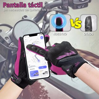 Foto 2 | Guantes Para Moto Motociclista Talla M Eo Safe Imports Esi-18250 Multicolor