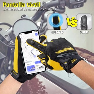 Foto 2 | Guantes Para Moto Motociclista Talla M Eo Safe Imports Esi-18246 Multicolor