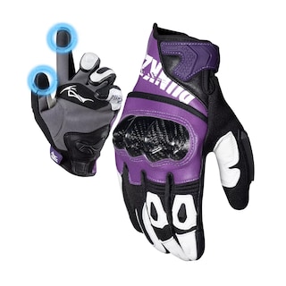 Foto 1 | Guantes Para Motocicleta De Piel Hombre Y Mujer Talla: L Eo Safe Imports Esi-18265 Purpura