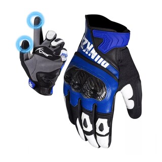 Foto 1 | Guantes Para Motocicleta De Piel Hombre Y Mujer Talla: Xl Eo Safe Imports Esi-18259 Azul