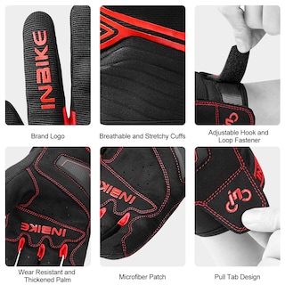 Foto 5 | Guantes Inbike Negros para Motociclista-Venta Internacional