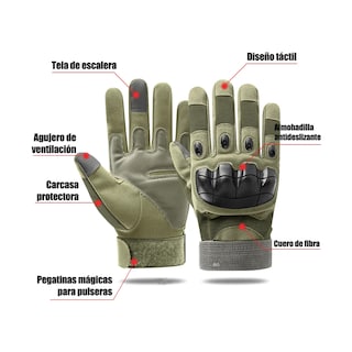 Foto 2 | Guantes Para Motocicleta Talla Xxl Eo Safe Imports Esi-19257 Verde