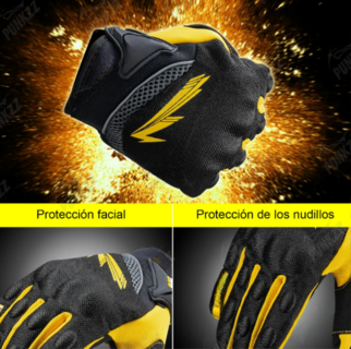 Foto 3 | Guantes De Motociclismo Talla M Xtellar Multiuso Protección Total Para Hombres Y Mujeres