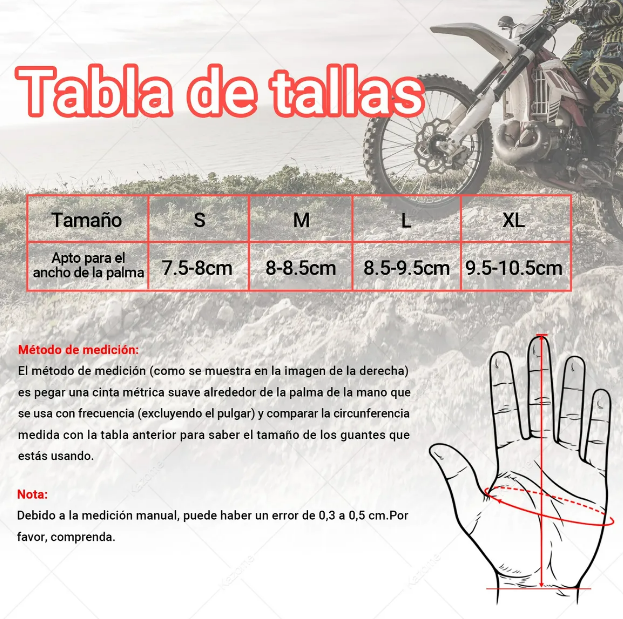 Foto 3 | Xtellar Guantes De Motociclismo De Proyección Táctil Premium De Alta Seguridad Y Transpirabilidad