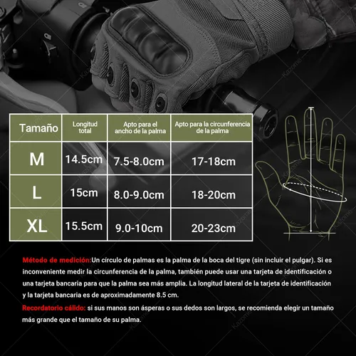 Foto 3 pulgar | Guantes Xtellar Proteccion Tacticos De Medio Dedo Para Motocicleta
