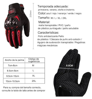 Foto 4 | Xtellar Guantes De Motorista De Lujo: Seguridad Antideslizante Y Confort