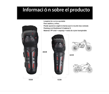 Foto 2 | Protecciones Motociclista Rodilleras Para Moto Rodillera