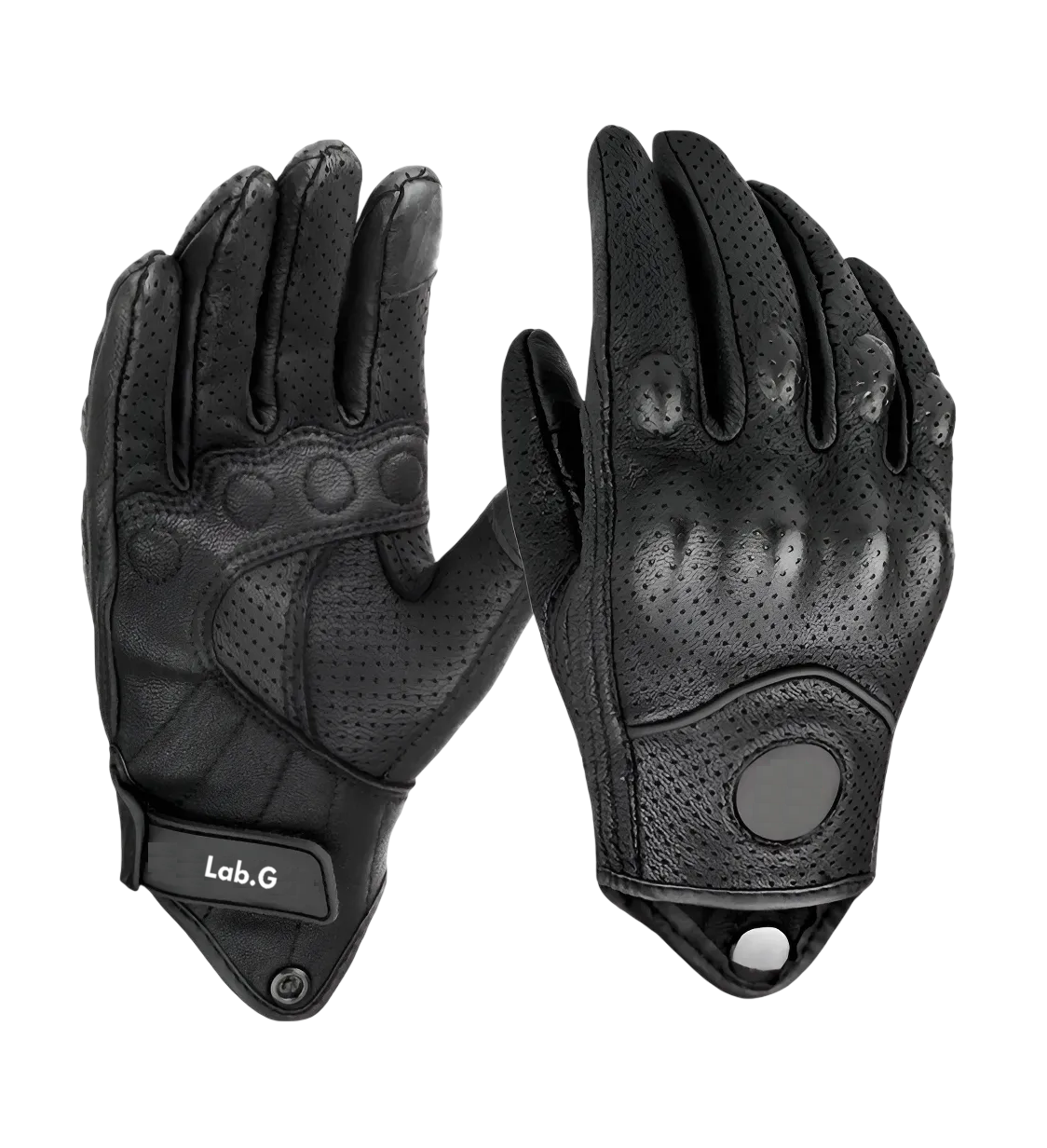 Foto 1 | Guantes De Moto 100% Cabra Piel Táctil Talla G Con Agujero
