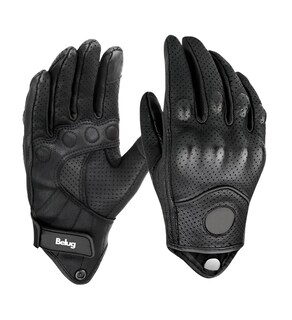 Foto 1 | Guantes De Moto 100% Cabra Piel Táctil Talla G Con Agujero