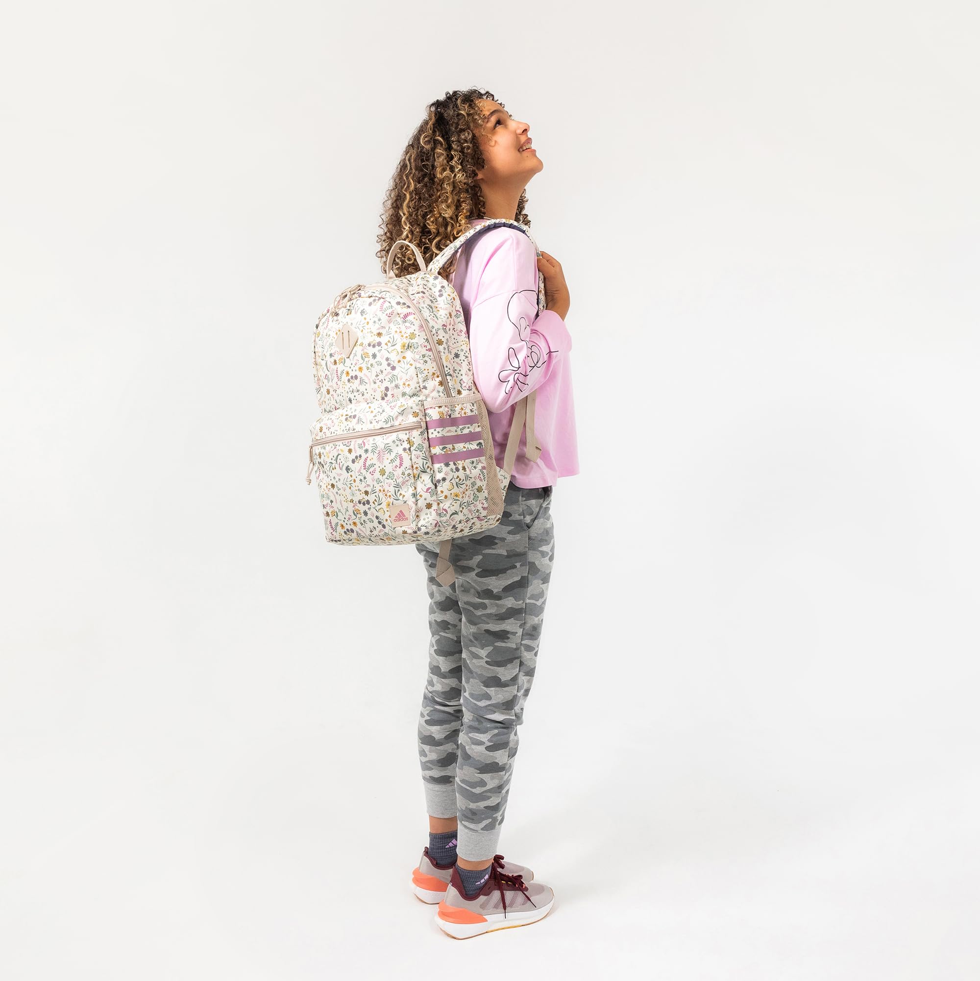 Foto 8 pulgar | Mochila Adidas Classic Woodland De 3 Rayas, Unisex, Duradera - Venta Internacional.