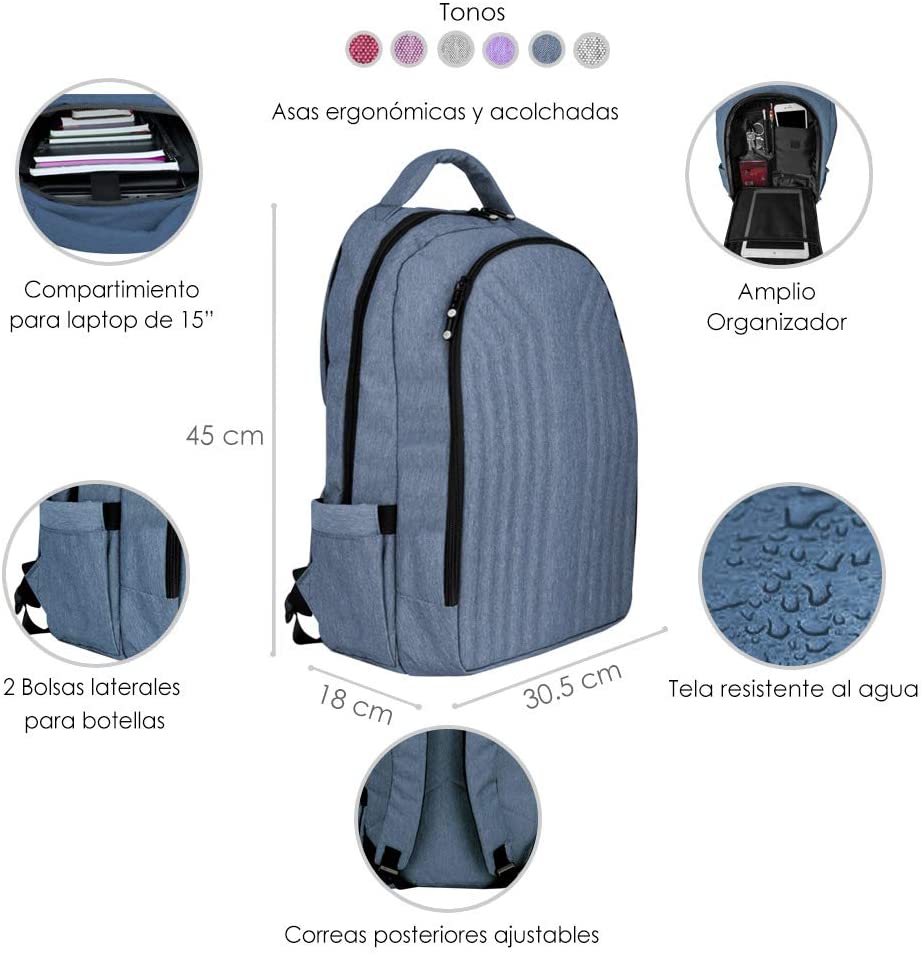 Foto 3 pulgar | Mochila Shell Azul