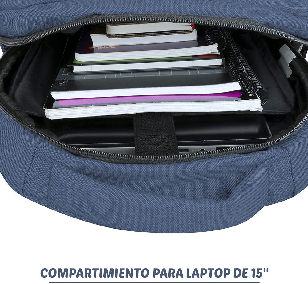 Foto 6 pulgar | Mochila Shell Azul